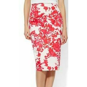 NY&Co Floral Print Pencil Skirt